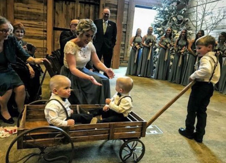 Leather Suspenders Navy Bow Tie Set - Newborn To Adult Sizes