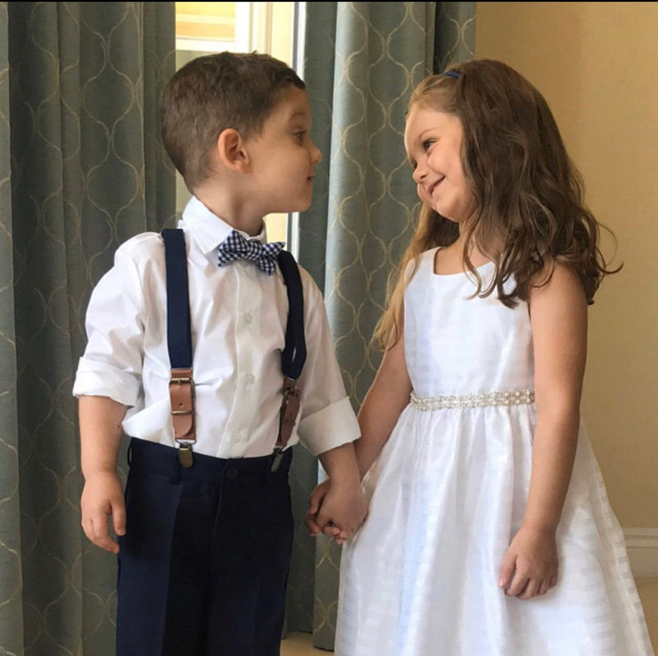 Leather Buckle Suspenders - Newborn To Adult Sizes