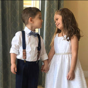 Leather Buckle Suspenders - Newborn To Adult Sizes