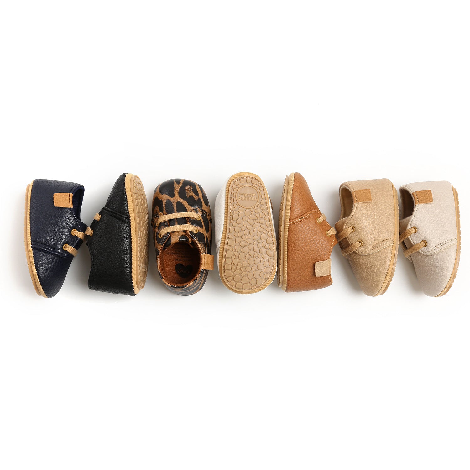 Baby Boy Retro Leather Moccasins For Toddler To 18 Months Old
