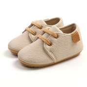 Baby Boy Retro Leather Moccasins For Toddler To 18 Months Old