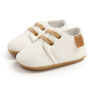 Baby Boy Retro Leather Moccasins For Toddler To 18 Months Old
