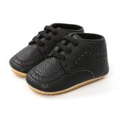 Baby Boy Retro Leather Moccasins For Toddler To 18 Months Old