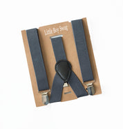 Charcoal Grey Suspenders - Newborn To Adult Sizes
