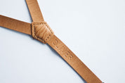 Boys Personalized Leather Suspenders - Embossed With Name