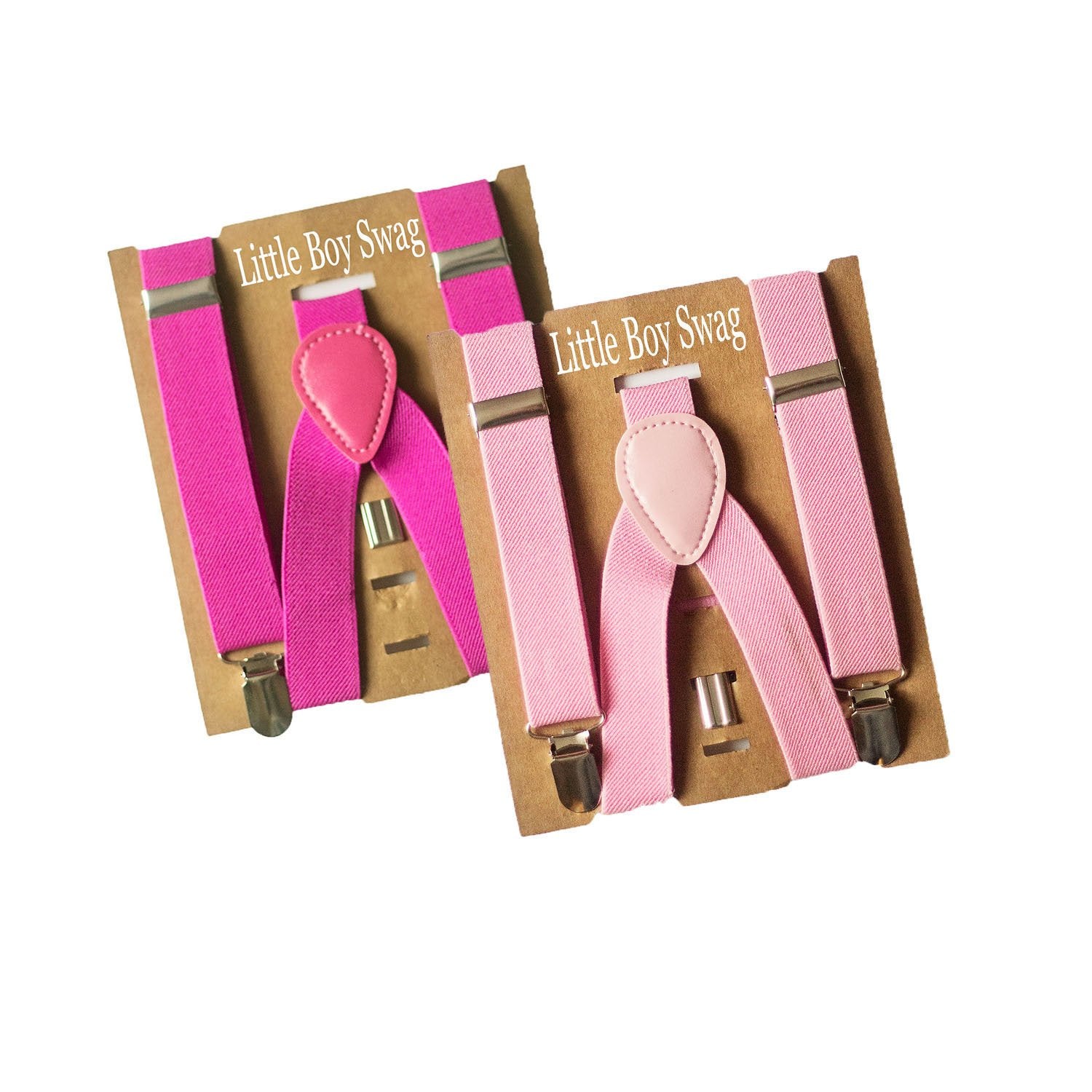 Pink Suspenders - Newborn To Adult Sizes