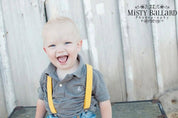 Lemon Yellow Suspenders - Newborn To Adult