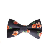 Coral Navy Floral Bow Tie - Toddler To Adult Sizes