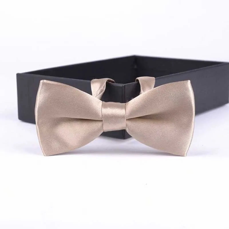 Champagne pre-tied bow tie for boys - Little Boy Swag