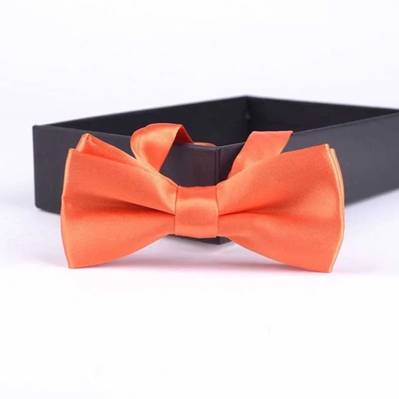 Orange pre-tied bow tie for boys - Little Boy Swag