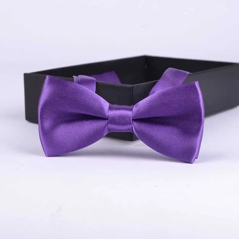 Purple pre-tied bow tie for boys - Little Boy Swag