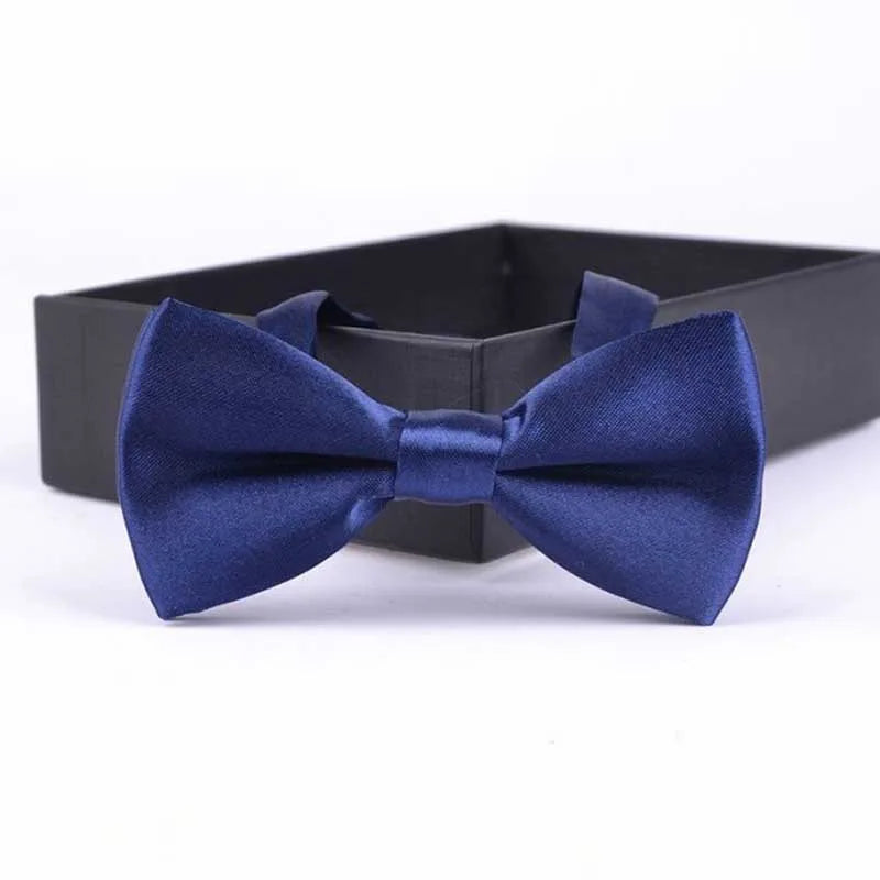 Navy Blue pre-tied bow tie for boys - Little Boy Swag