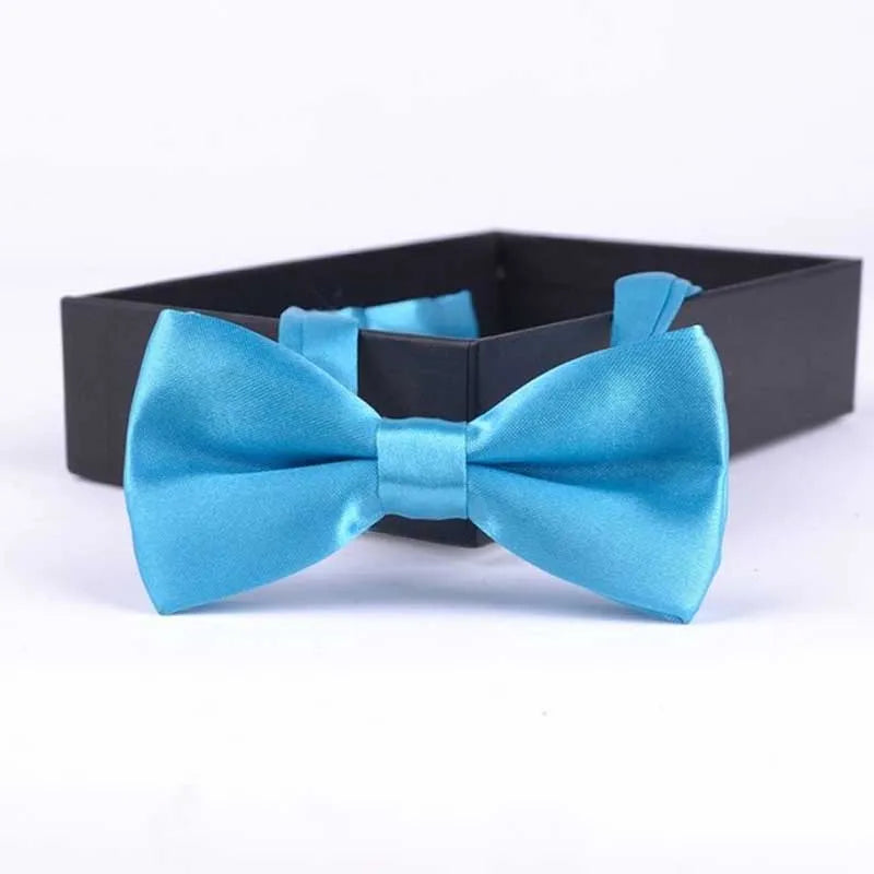 Sea Blue pre-tied bow tie for boys - Little Boy Swag