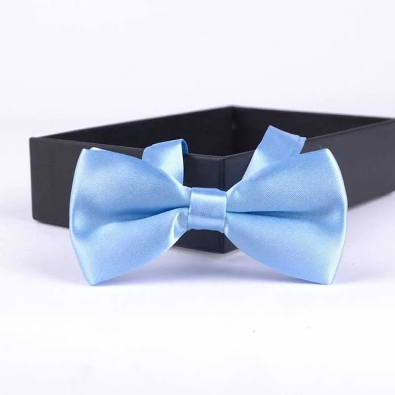 Light Blue pre-tied bow tie for boys - Little Boy Swag