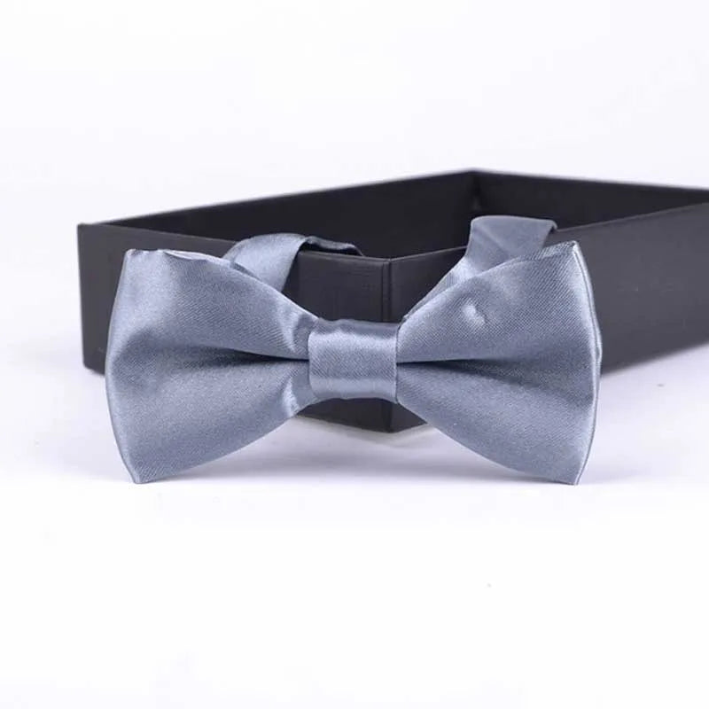 Light Grey pre-tied bow tie for boys - Little Boy Swag