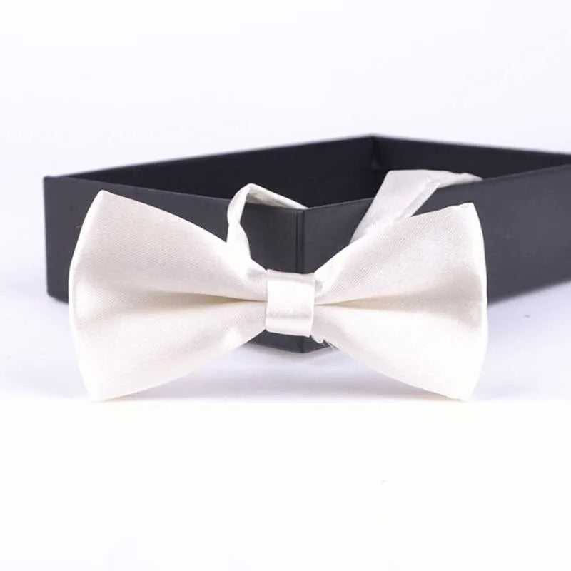 Cream pre-tied bow tie for boys - Little Boy Swag