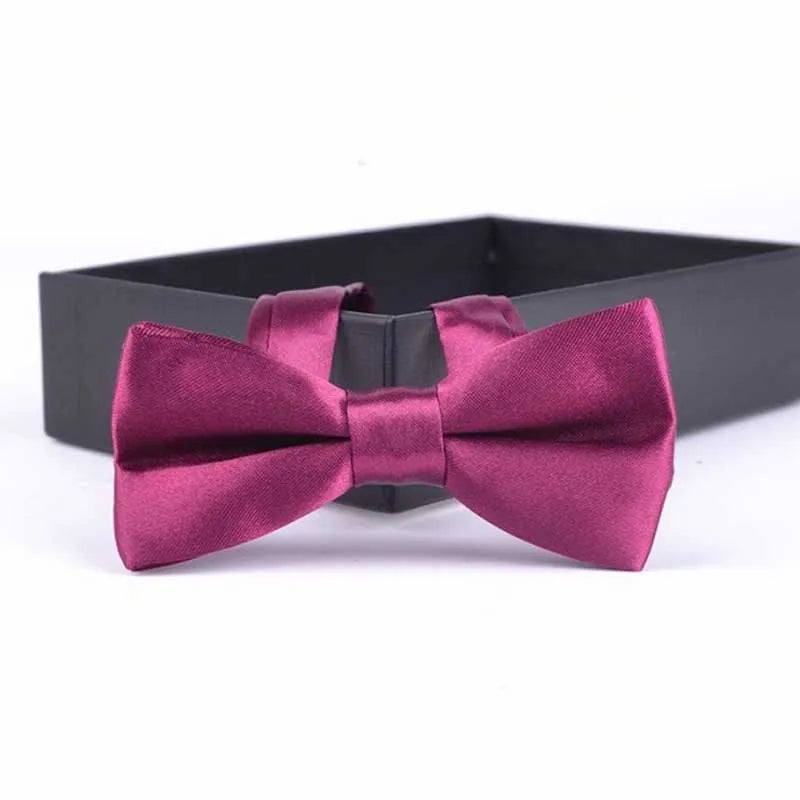 Plum pre-tied bow tie for boys - Little Boy Swag