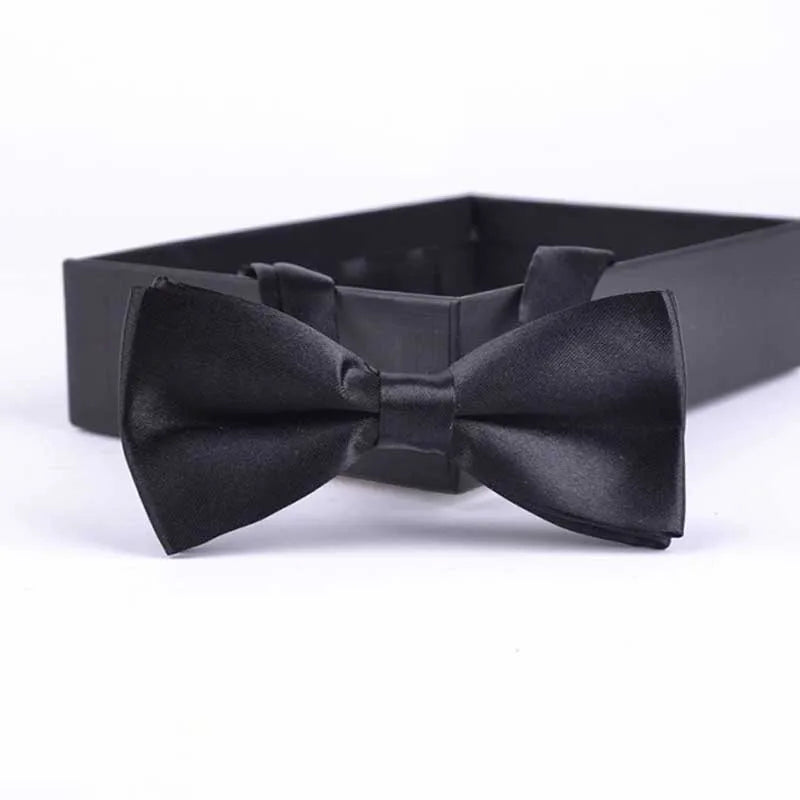 Black pre-tied bow tie for boys - Little Boy Swag