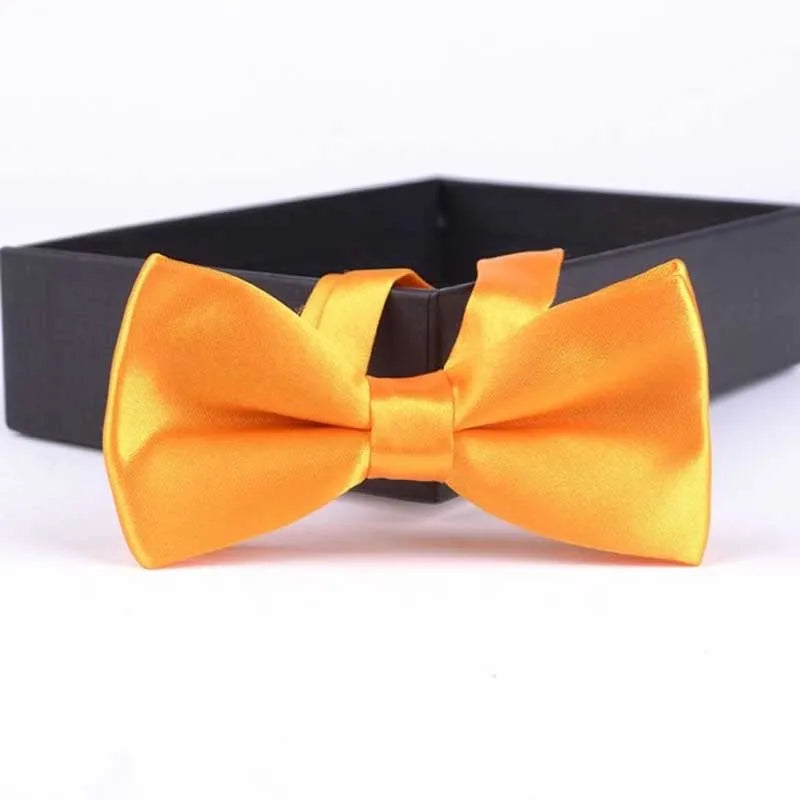 Golden Yellow pre-tied bow tie for boys - Little Boy Swag