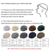 Boys tweed herringbone newsboy flat cap for kids