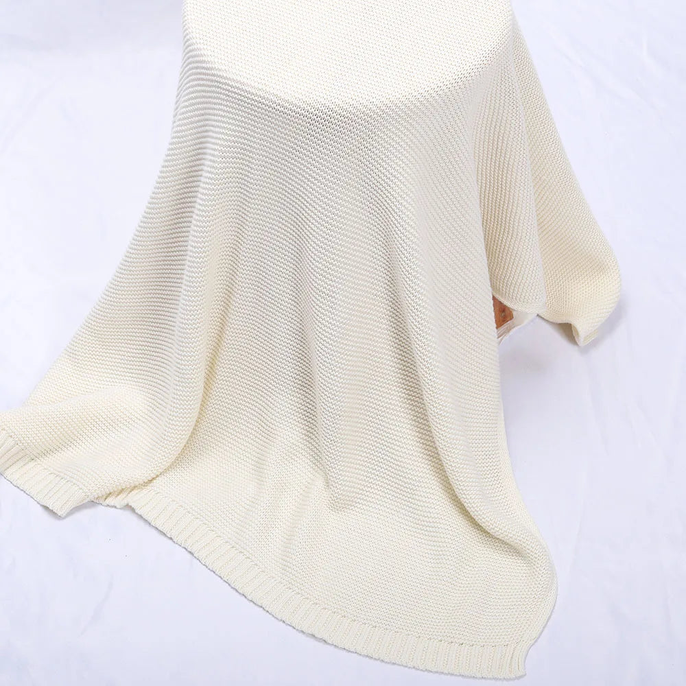 Personalized Baby Blanket With Name - Custom Embroidered Knit Blanket