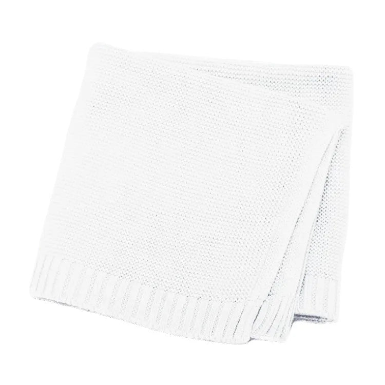 Personalized Baby Blanket With Name - Custom Embroidered Knit Blanket