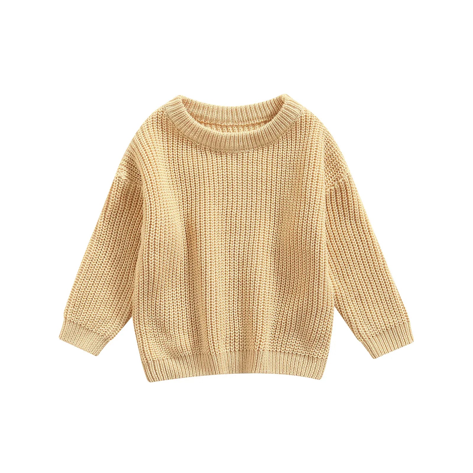 Baby knit sweater in beige