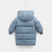 Kids hooded parka for snow days