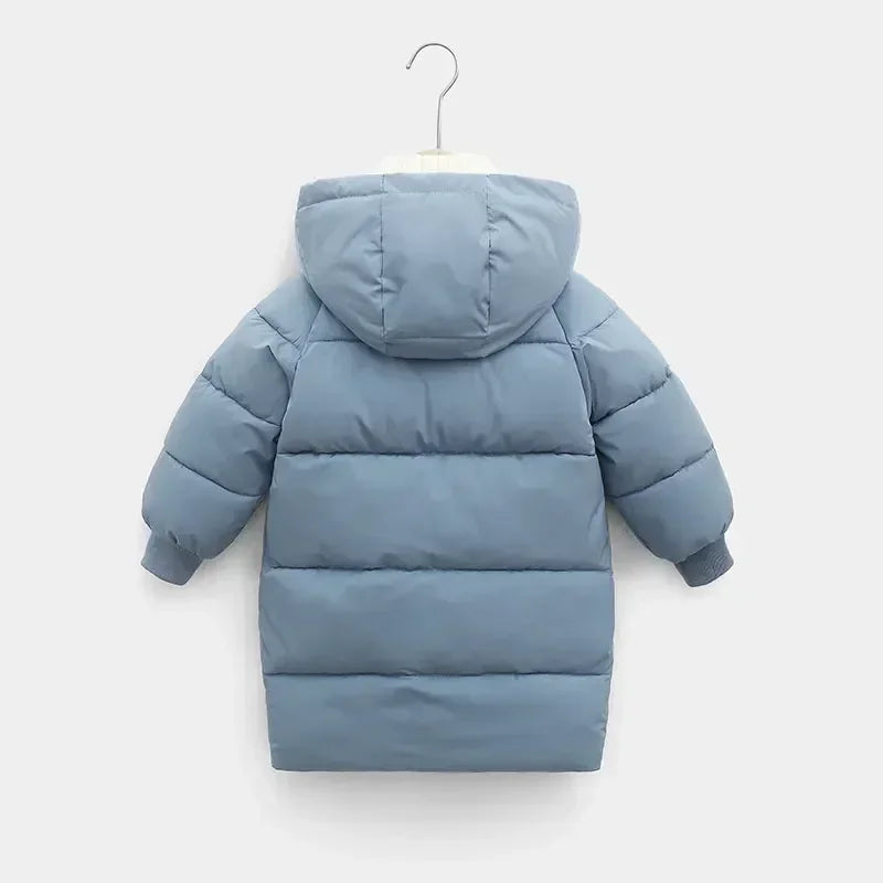 Kids hooded parka for snow days