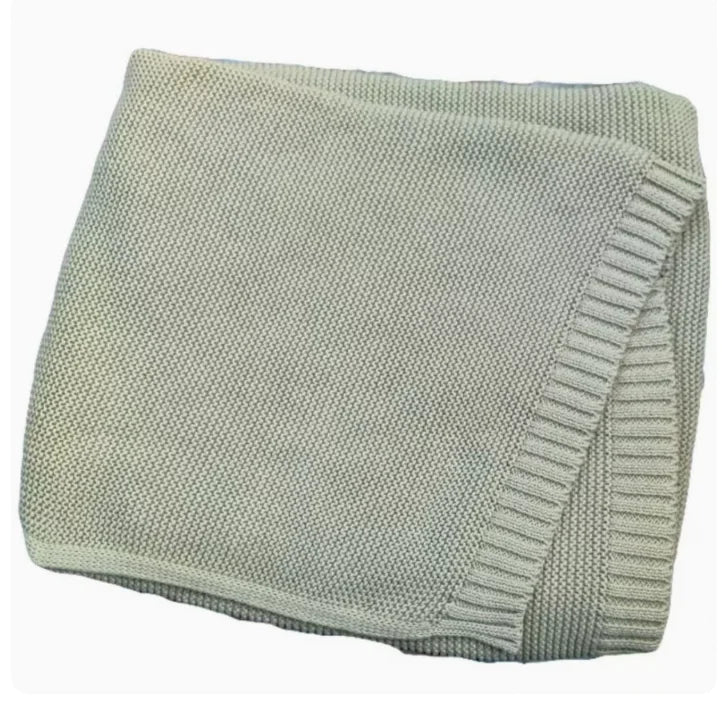 Personalized Baby Blanket With Name - Custom Embroidered Knit Blanket