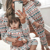 Kids & Baby green & white matching family Christmas pajamas - Little Boy Swag
