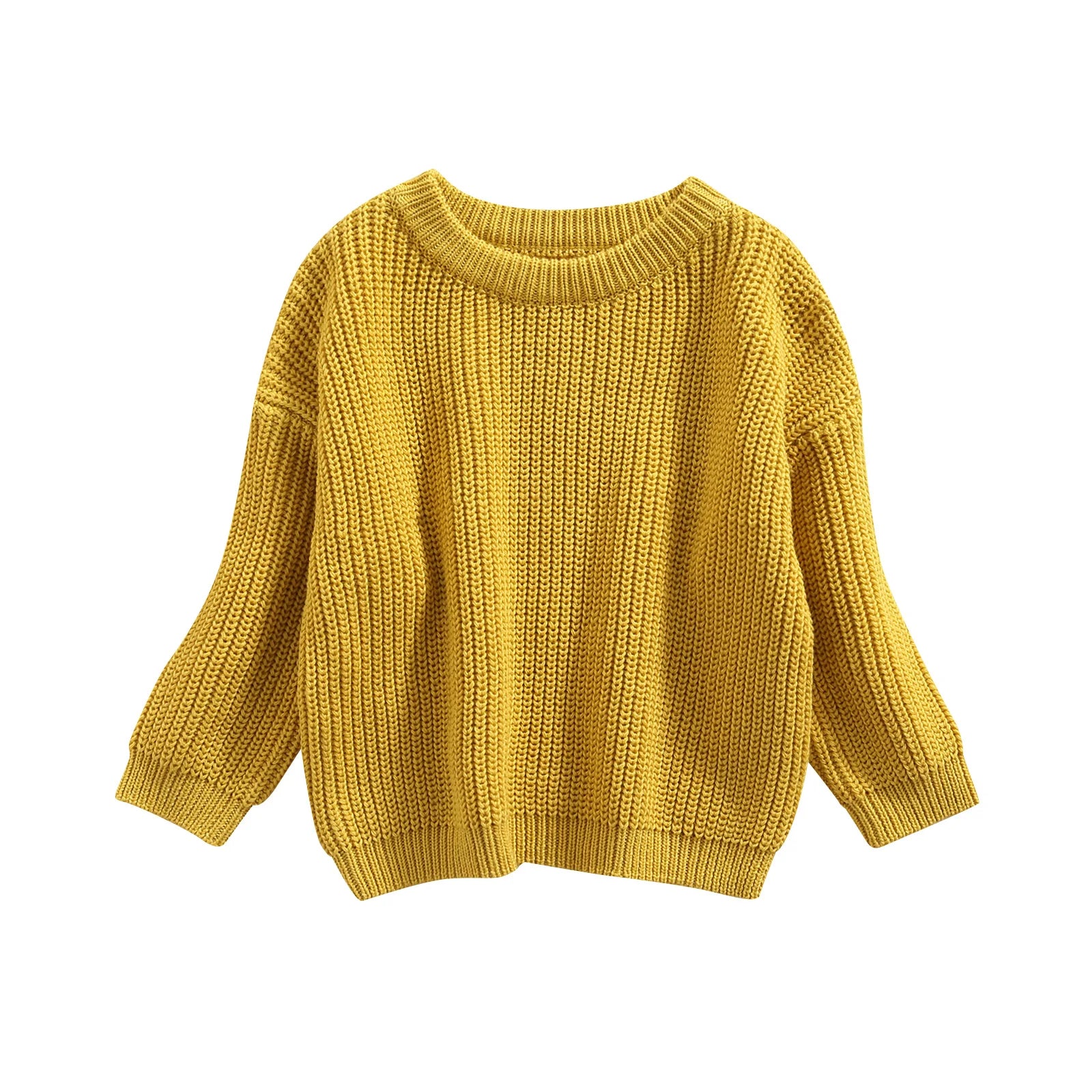 Baby knit sweater in yellow