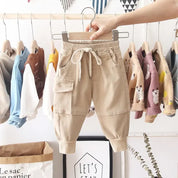 Boys cargo pants in khaki