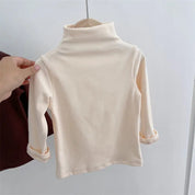 Kids turtleneck in apricot