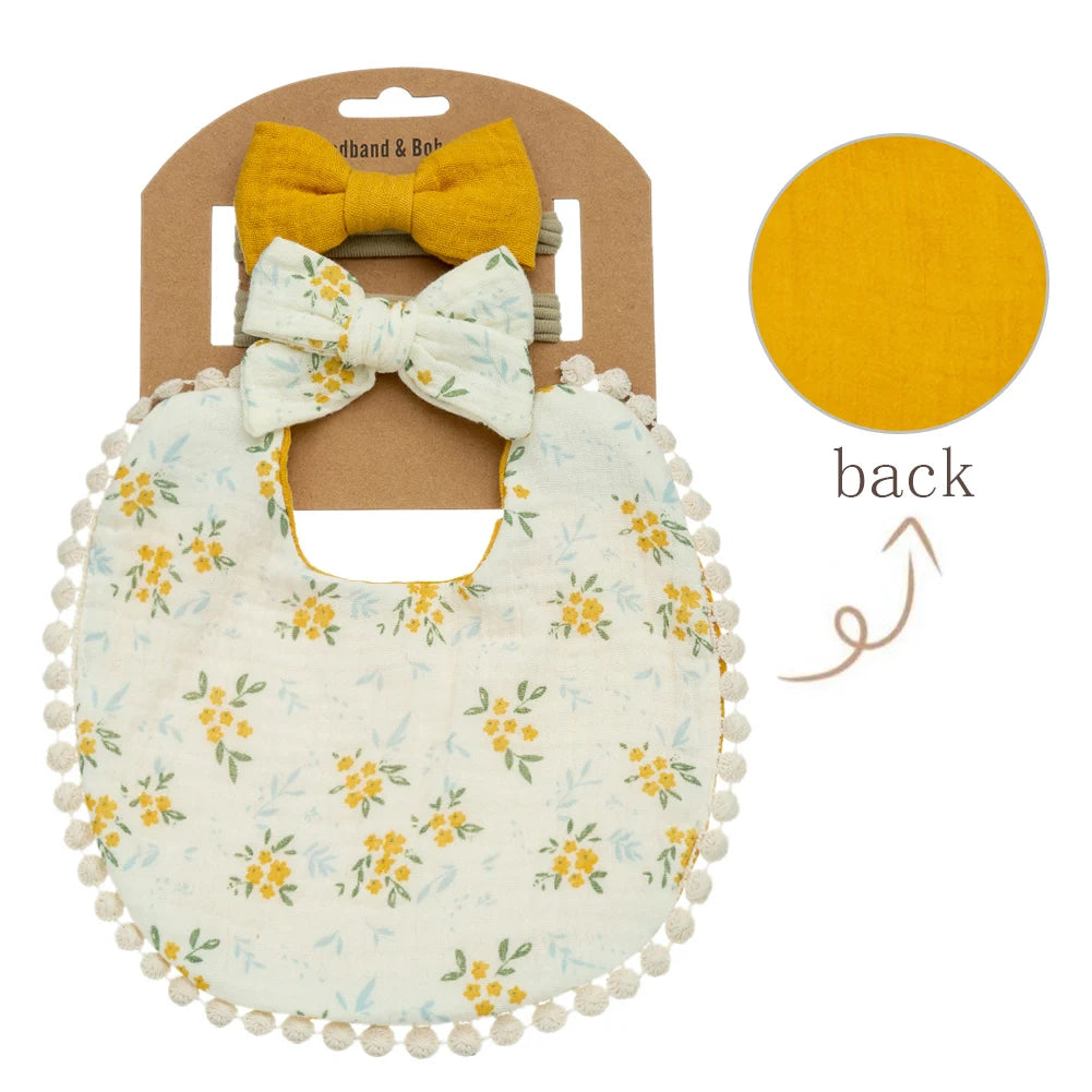 Baby bib and headband set, Style 2