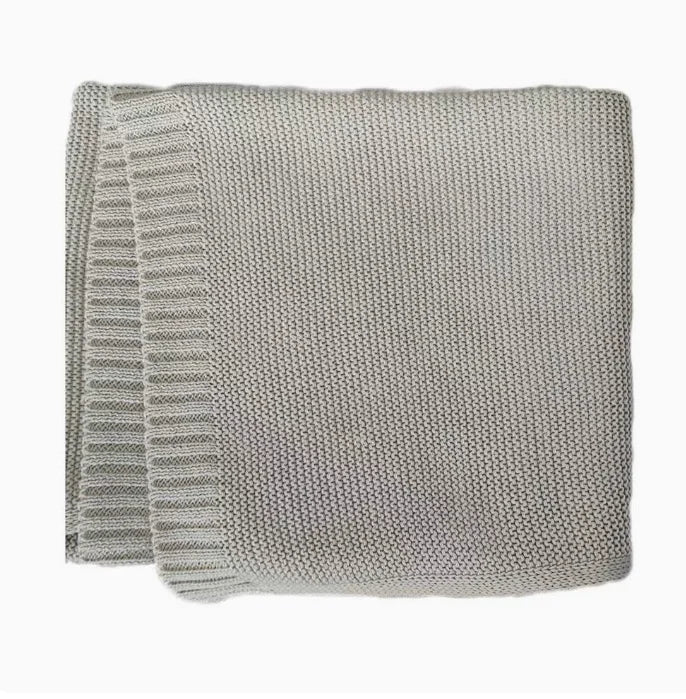 Personalized Baby Blanket With Name - Custom Embroidered Knit Blanket