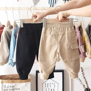 Toddler cotton cargo jogger pants