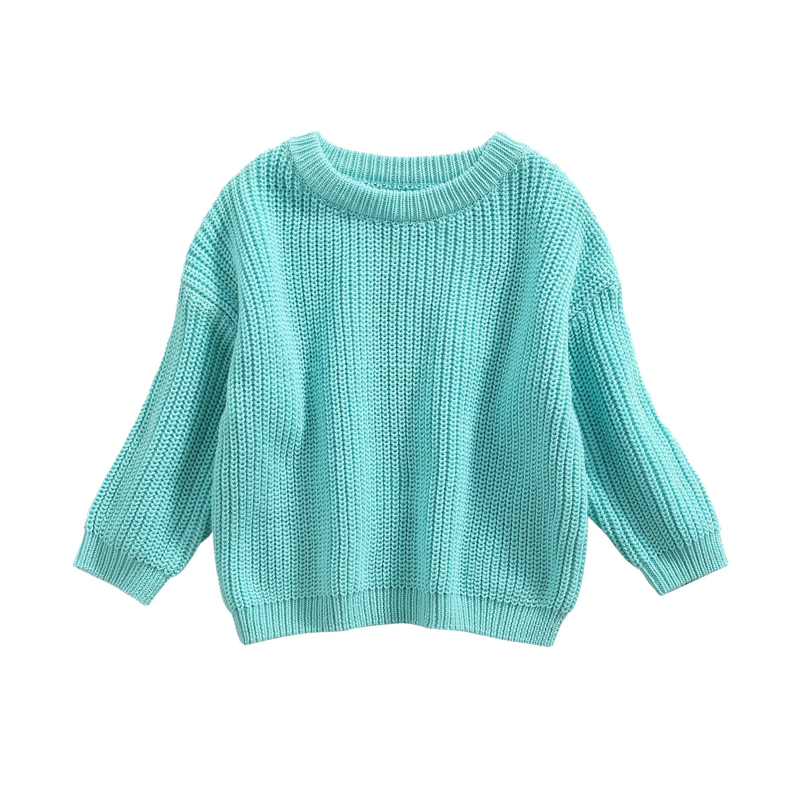 Baby knit sweater in sky blue