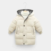 Kids warm padded winter coat with hood
