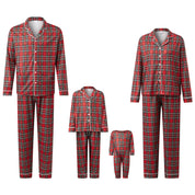 Matching family Christmas pajamas, red plaid - photo 7