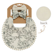Baby bib and headband set, Style 6