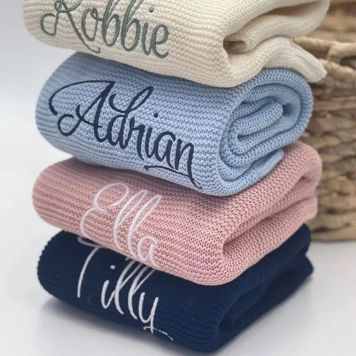 Personalized baby blanket with embroidered name - Little Boy Swag