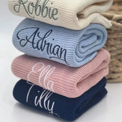Personalized baby blanket with embroidered name - Little Boy Swag