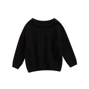 Baby knit sweater in black
