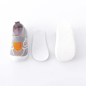 Baby Infant's First Shoes, Rubber Bottom Anti-Slip.  Fits 6 Months To 4 Years Old