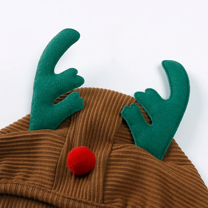Baby's First Christmas Outfit - Knit Pants, Hat & Shirt For Newborn & Baby