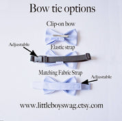 Dusty Rose Bow Tie Navy Suspenders -Toddler To Adult Sizes