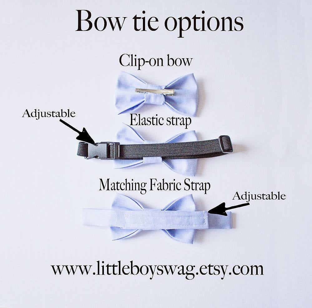 Dusty Rose Bow Tie Navy Suspenders -Toddler To Adult Sizes