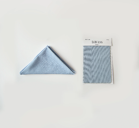 Dusty Blue Pocket Square by Little Boy Swag