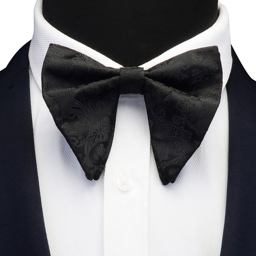 Silk Paisley Floral Big Bowtie For Teen To Adults
